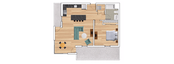 A9 floor plan at Block C apartments
