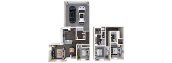 C1 Floor Plan at Mitchell Place Apartments, Murrieta