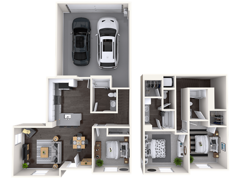 C1 Floor Plan at Mitchell Place Apartments, Murrieta