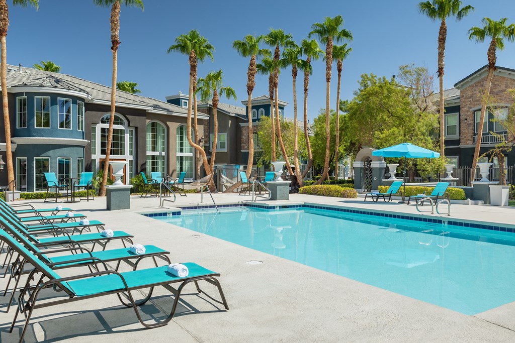 Pool Area at Verona Apartments