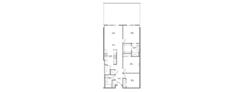 C1 floor plan at Village on Main Apartments