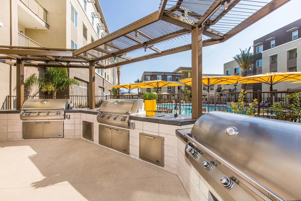 Outdoor grills at Marc San Marcos Apartments