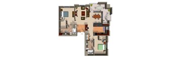 a floor plan of a house