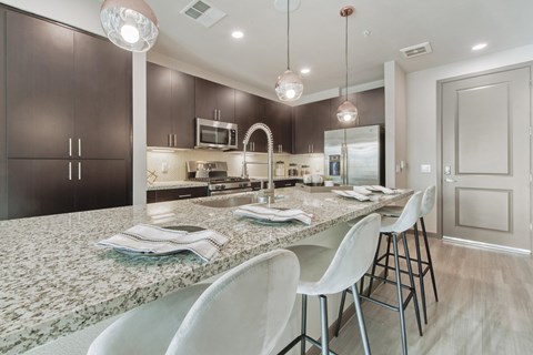 Kitchen at Centra Midtown Apartments