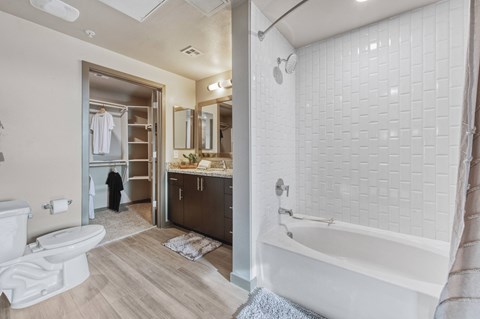 Shower at Centra Midtown Apartments