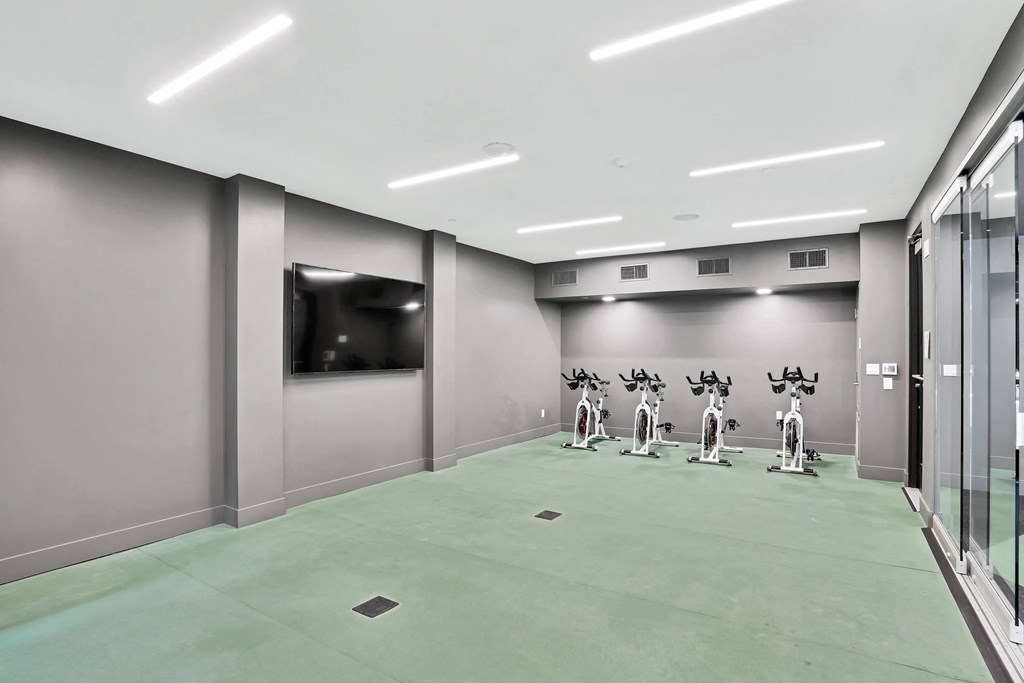 fitness center at Aya Apartments