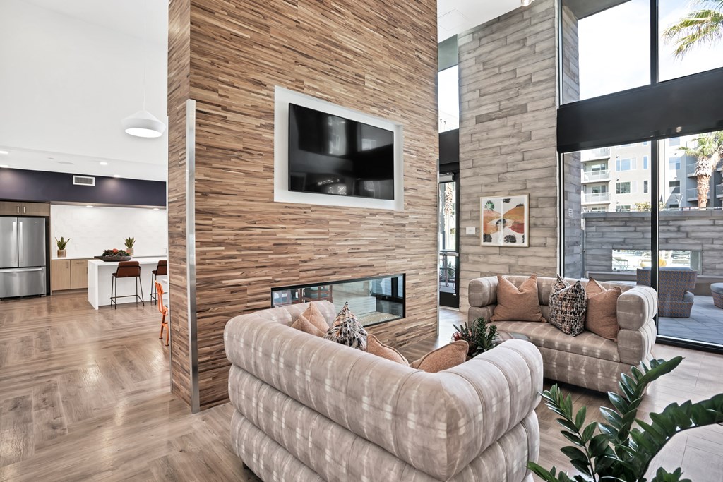 community lounge area at Aya Apartments