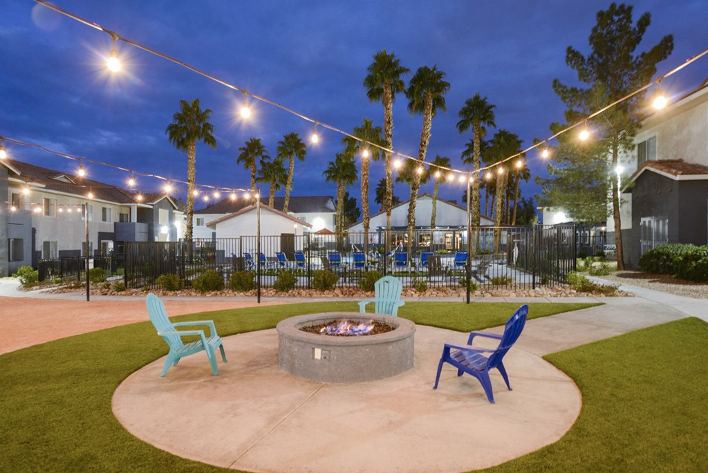 Relaxing Outdoor Lounge Area at Prelude at the Park, Henderson