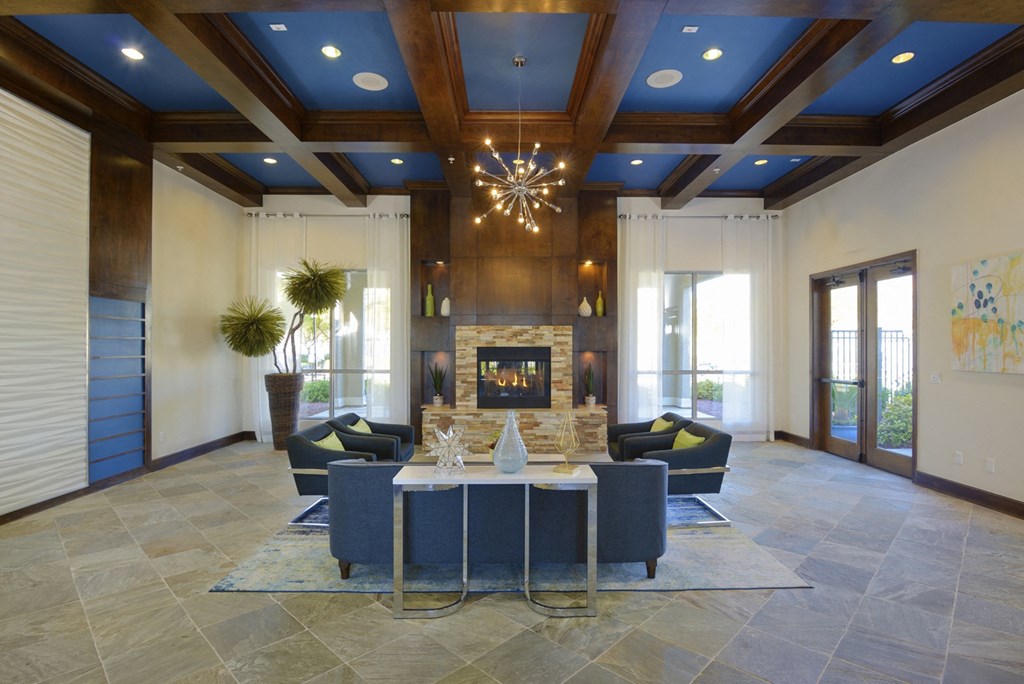 Resident lounge at Azure Apartment Homes