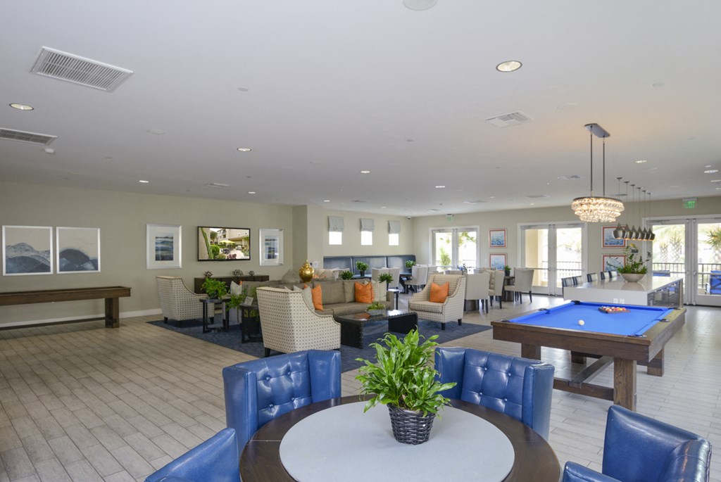 Game Room with Billiards  at Preserve at Melrose, Vista, 92083