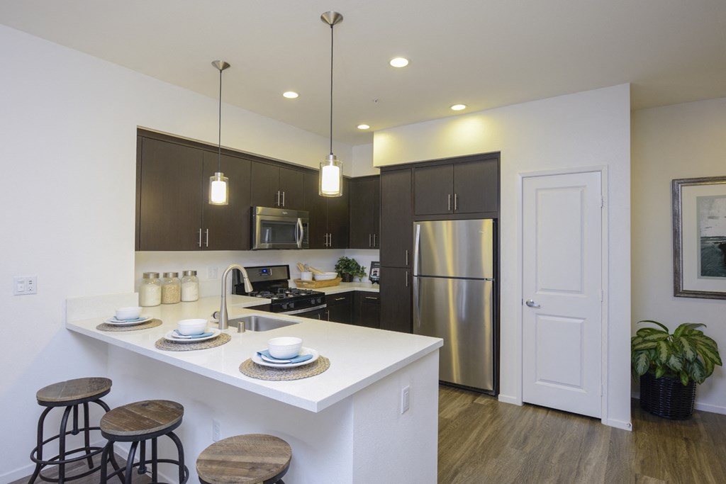 All Electric Kitchen at Preserve at Melrose, California