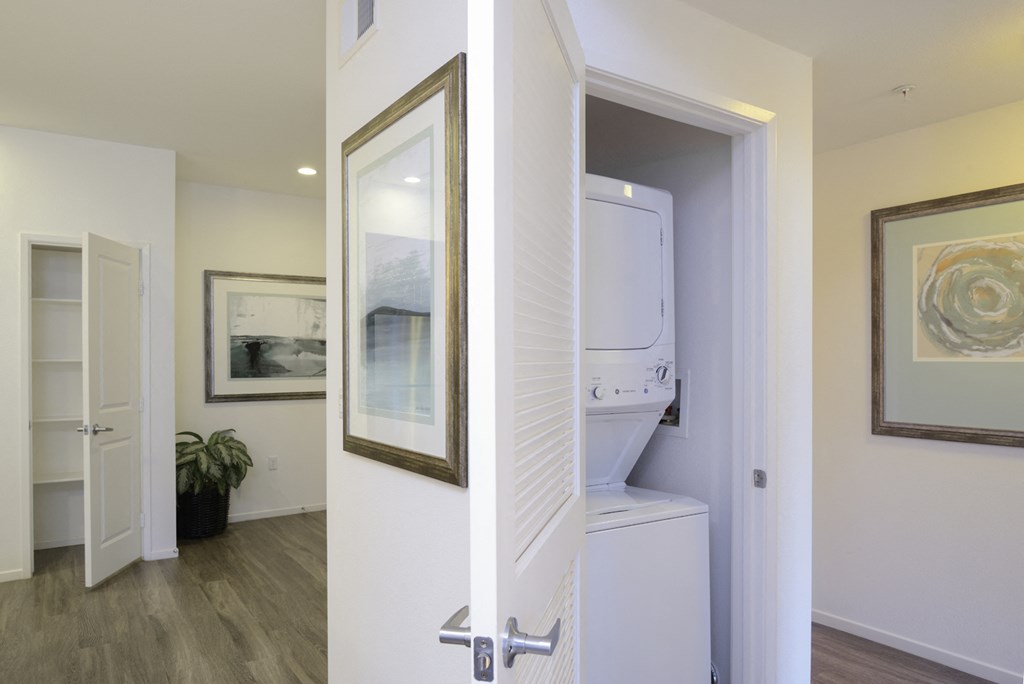 Washer and dryer in every home at Preserve at Melrose, Vista, California