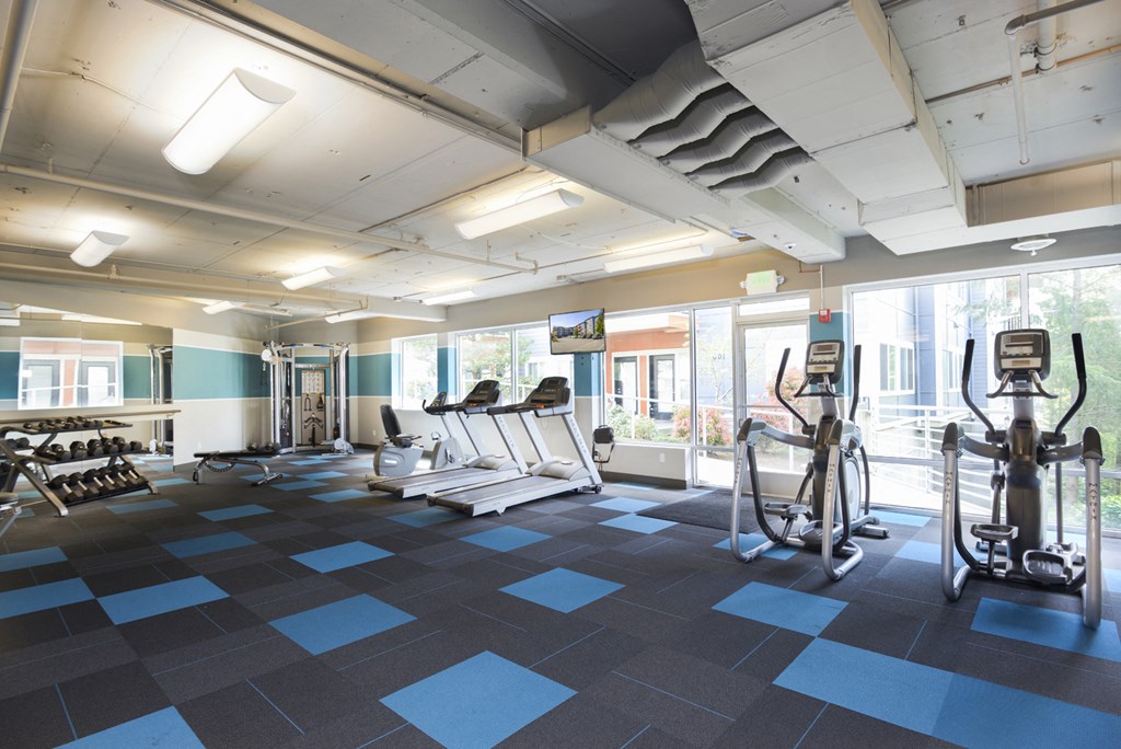 Fitness Center Fitness Center at Newberry Square Apartments, Lynnwood