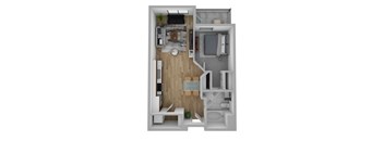 A1 floor plan at Domain San Diego