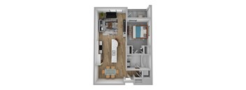A2 floor plan at Domain San Diego