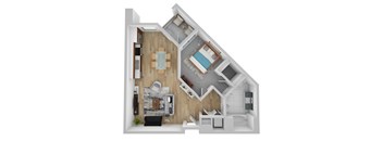 A3 floor plan at Domain San Diego