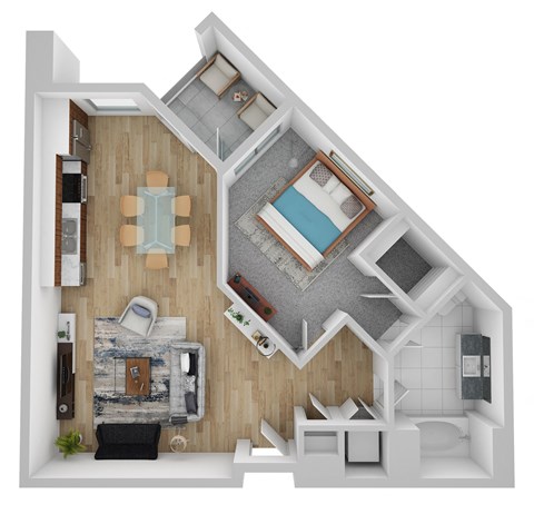 A3 floor plan at Domain San Diego