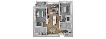 B1 floor plan at Domain San Diego