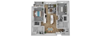 B3 floor plan at Domain San Diego