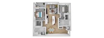 B4 floor plan at Domain San Diego