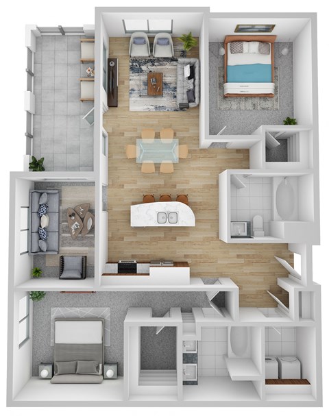B6 floor plan at Domain San Diego