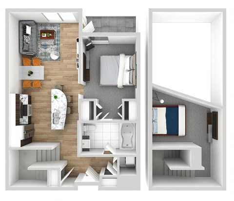 L1 floor plan at Domain San Diego