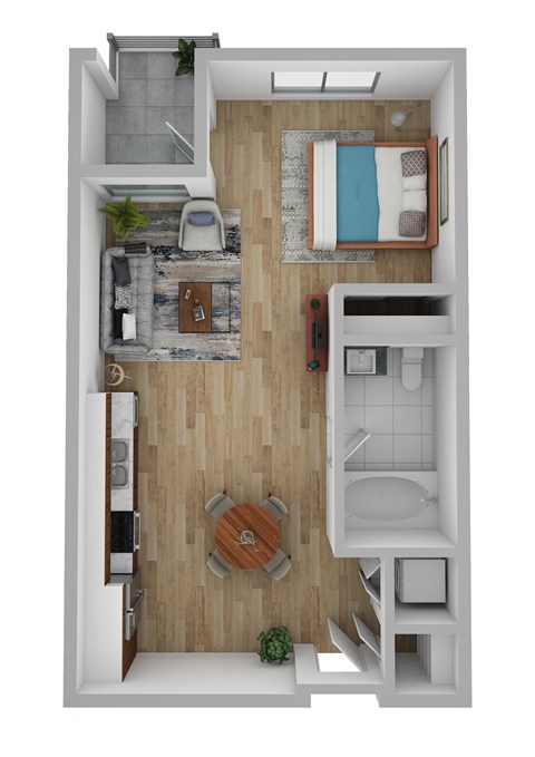 S1 floor plan at Domain San Diego