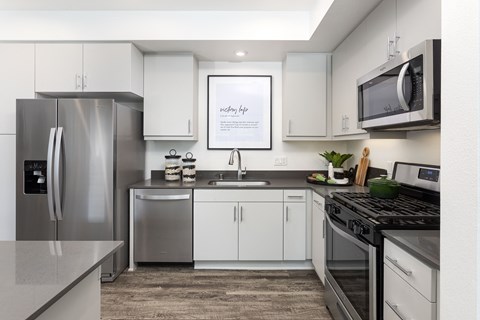 Kitchen at Evolve at South Bay