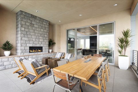 Outside Fire Pit at Evolve at South Bay