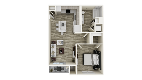 A1 floor plan at Brix 325 Apartments