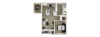 A2 floor plan at Brix 325 Apartments