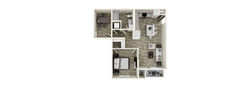 A3 floor plan at Brix 325 Apartments