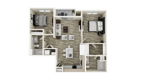 B1 floor plan at Brix 325 Apartments