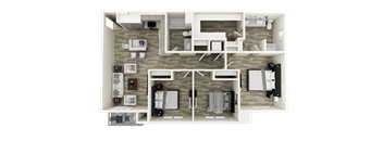 C1 floor plan at Brix 325 Apartments