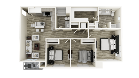 C1 floor plan at Brix 325 Apartments