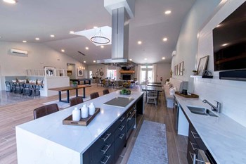 Clubhouse Kitchen at Hearth Apartment Homes