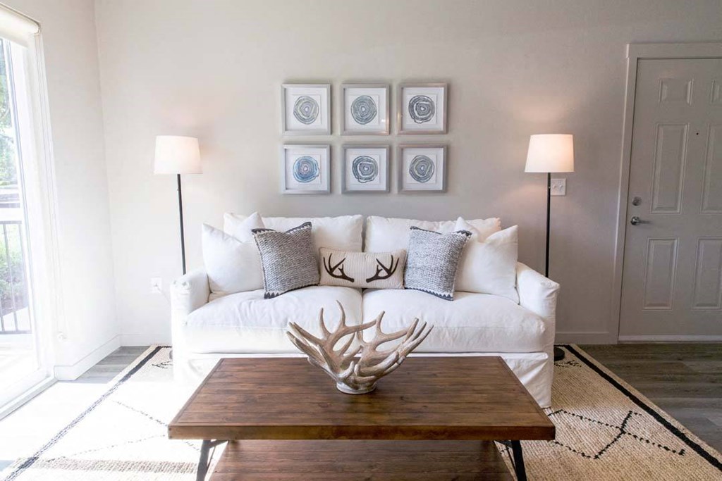 Modern Living Room at Hearth Apartment Homes, Vancouver, WA