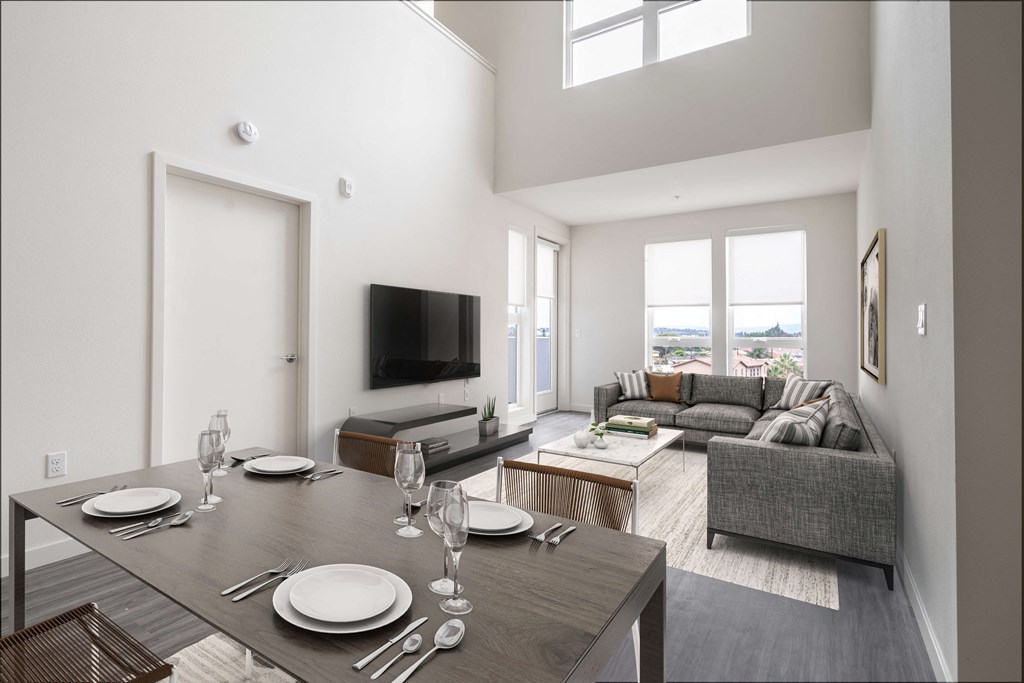Furnished Kitchen at The Herald Apartments