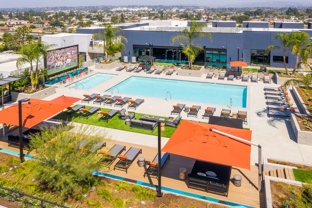 Pool Views at The Herald Apartments
