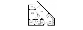 A2 Floor Plan at The Herald Apartments