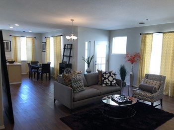 Living Room Living Room at Westview Heights Apartments, Portland, Oregon - Photo Gallery 4