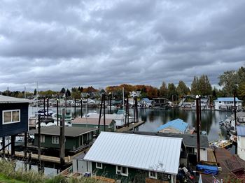Cloudy Exterior views at Maddox Apartments