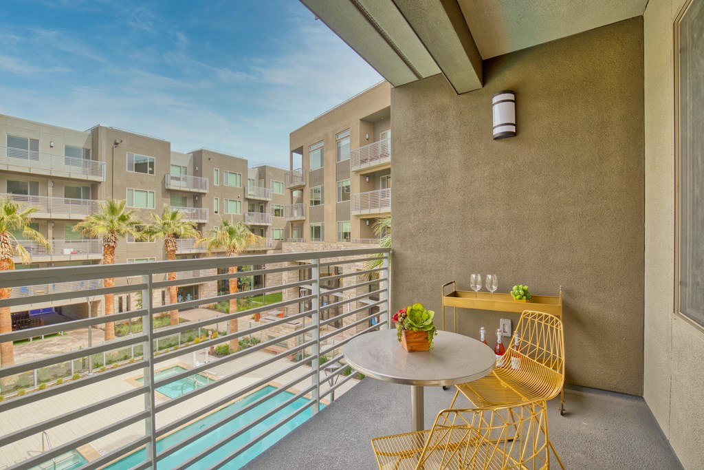 balcony views at Aya Apartments