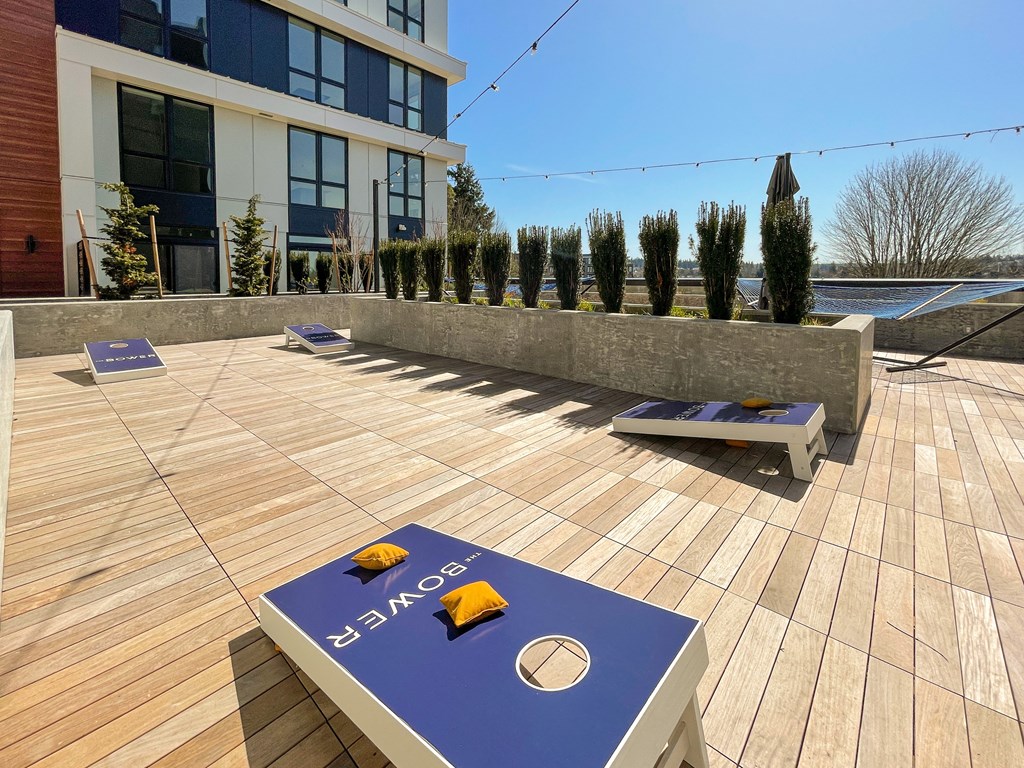 Rooftop deck at The Bower