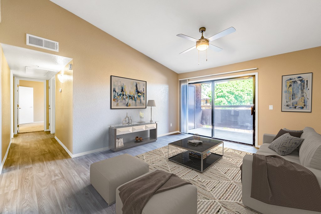 Living space at Garden Grove Apartments