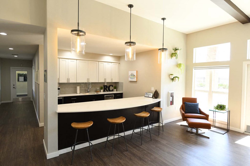 Community Room Kitchen at Russellville Commons, Portland, OR