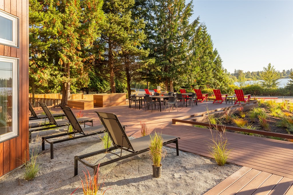 Firepit and patio at Artesia