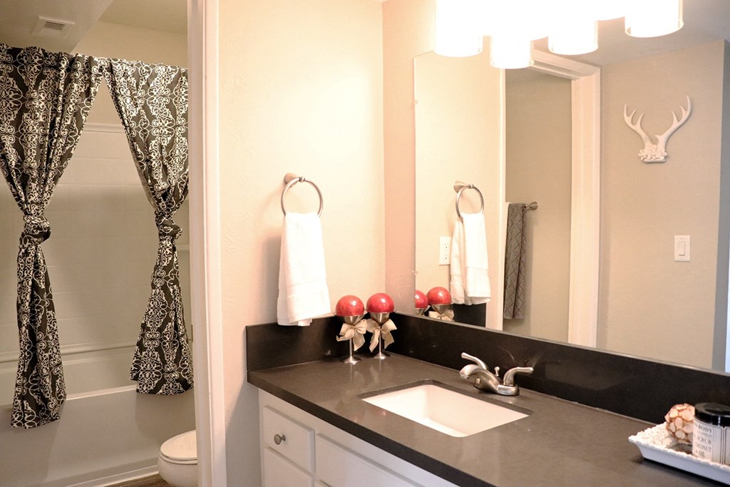 Spa Inspired Bathroom at Monte Vista Apartment Homes, La Verne, CA, 91750