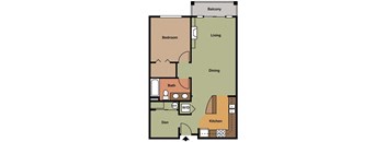 A2 Floor Plan at Maddox Apartments