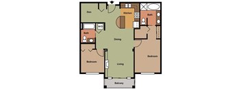 B2 Floor Plan at Maddox Apartments
